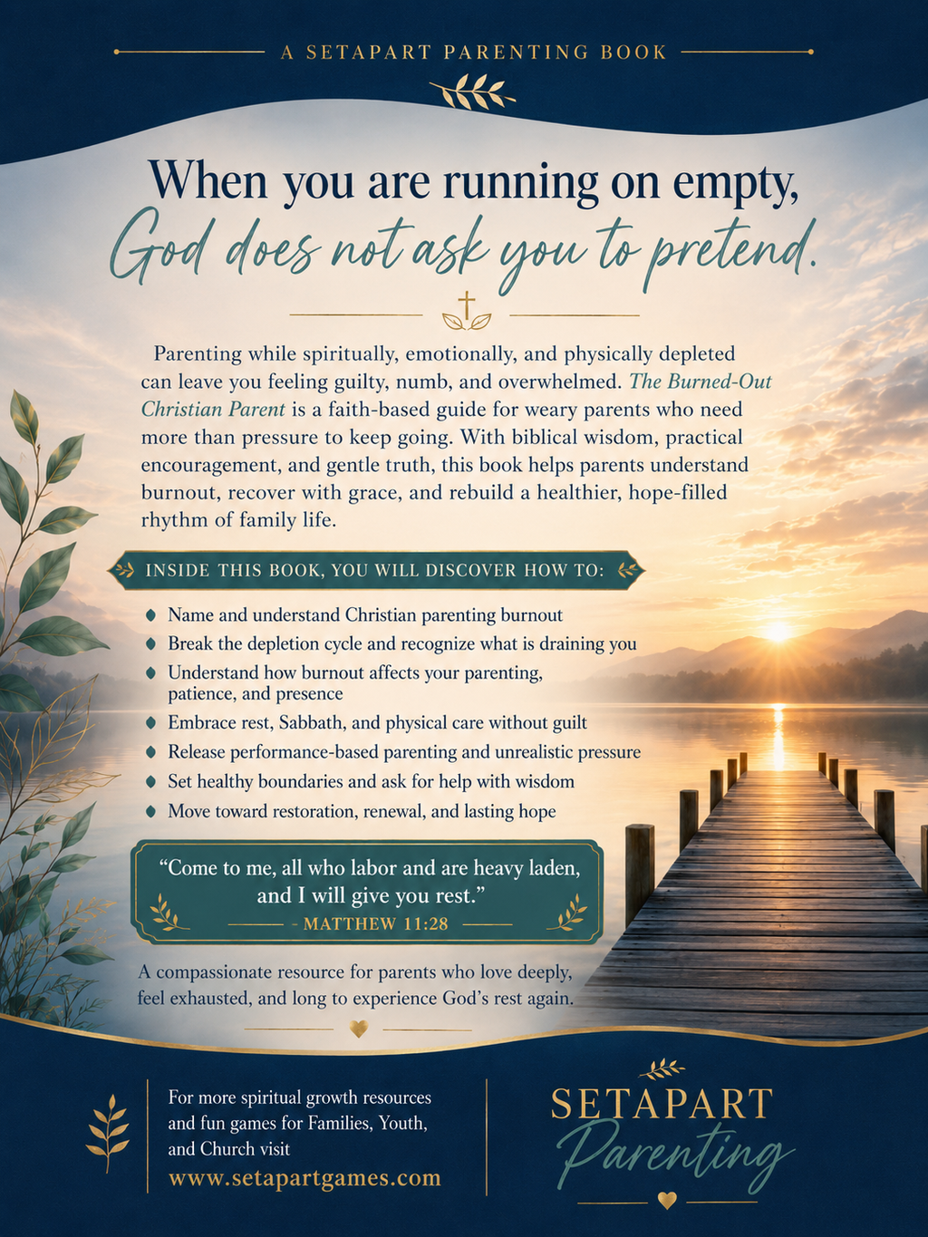The Burned-Out Christian Parent eBook: A Faith-Based Guide to Rest, Renewal, and Hope