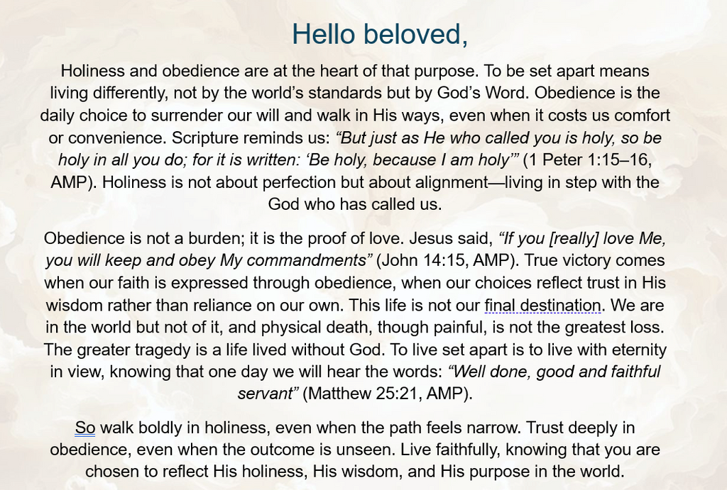 SetApart eBook: Holiness & Obedience edition