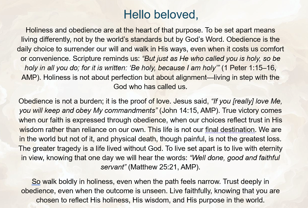 SetApart eBook: Holiness & Obedience edition
