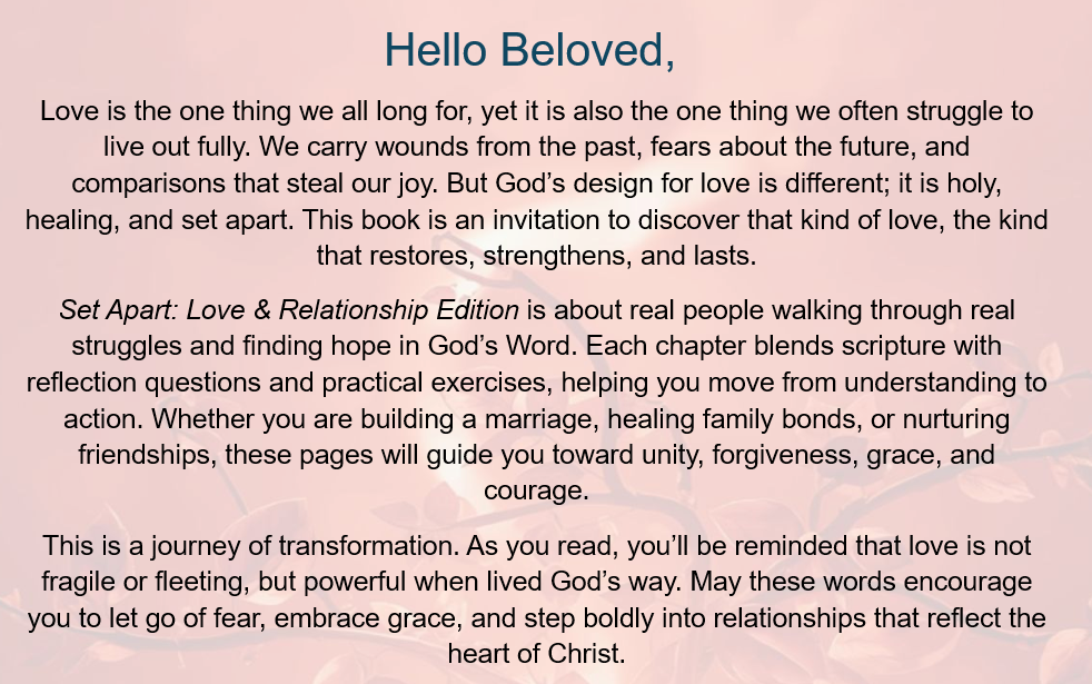 SetApart eBook: Love & Relationship edition